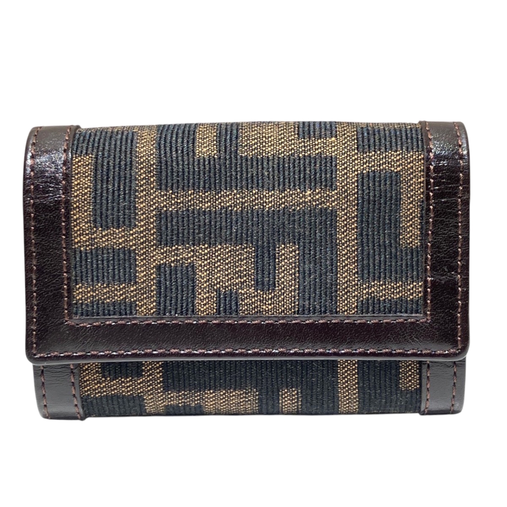 Fendi 8-Key Case, Canvas and Leather